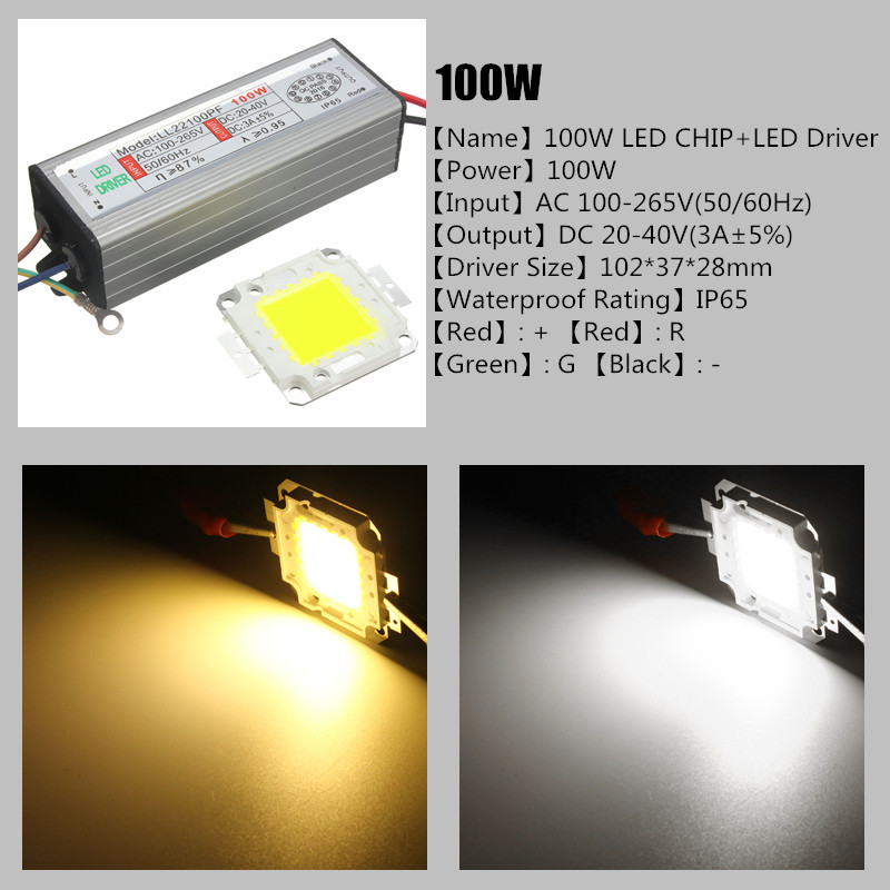 10/20/30/50/100W LED Trafo Netzteil Driver Treiber Transformator Chip Lampe IP65 - Bild 7 von 15