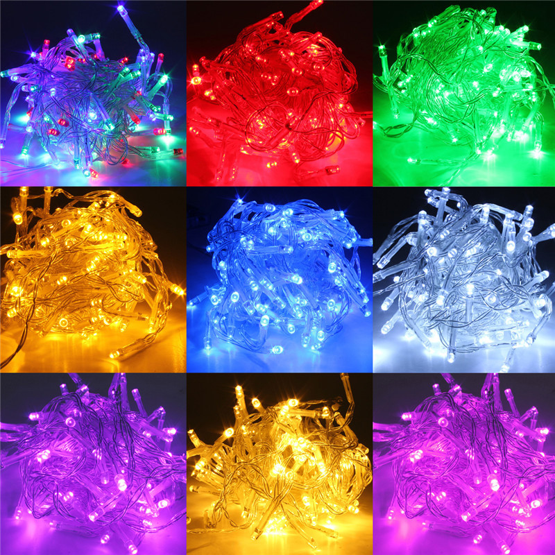 AU 40-500 LED Electric//Solar//Battery Power String Fairy Light Xmas Wedding Decor