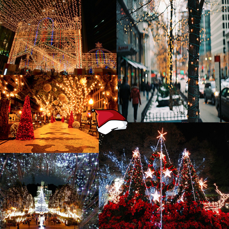 AU 40-500 LED Electric//Solar//Battery Power String Fairy Light Xmas Wedding Decor