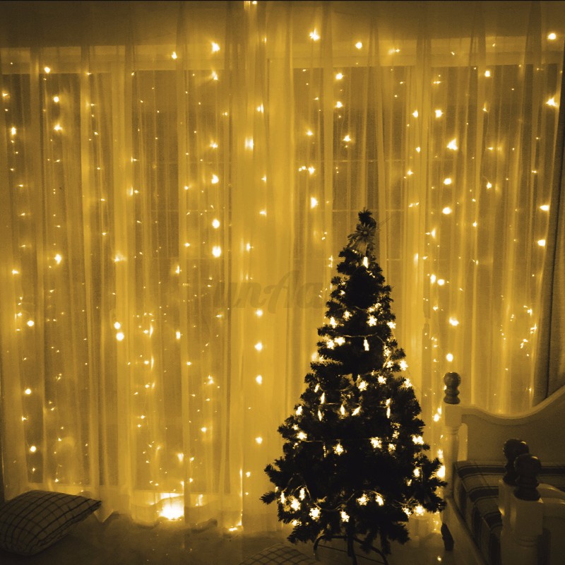 Hanging Snowing 144 288 432 Led Curtain String Fairy Light Xmas Hanging Snowing 144 288 432 Led Curtain String