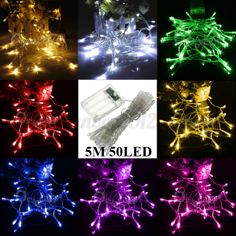 1-22M Solar/Battery Power LED String Fairy Light Bulb Lamp Xmas Wedding Party eBay