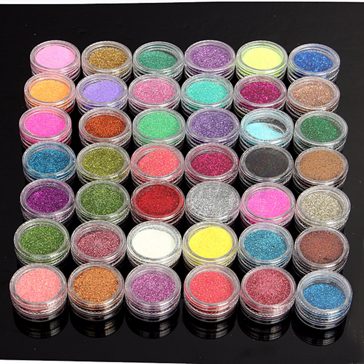 45 Pot/Set Holographic Glitter Powder For Face Painting ...