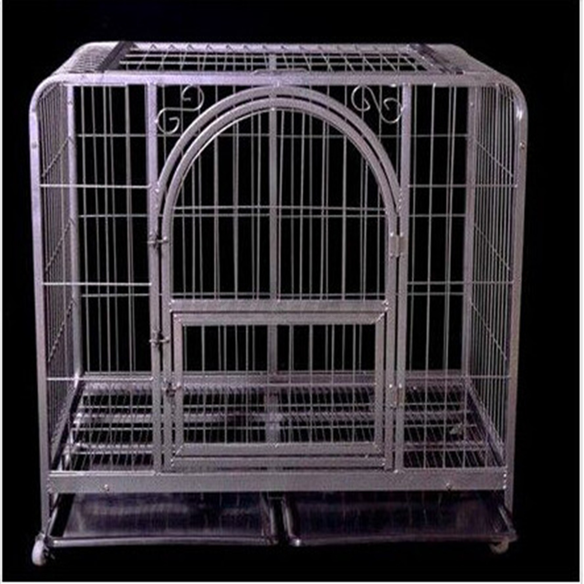 strong crate 25 heavy duty pet puppy cage folding strong steel crate carrier wheels ebay strong crate 25 heavy duty pet puppy cage folding strong steel crate carrier wheels ebay