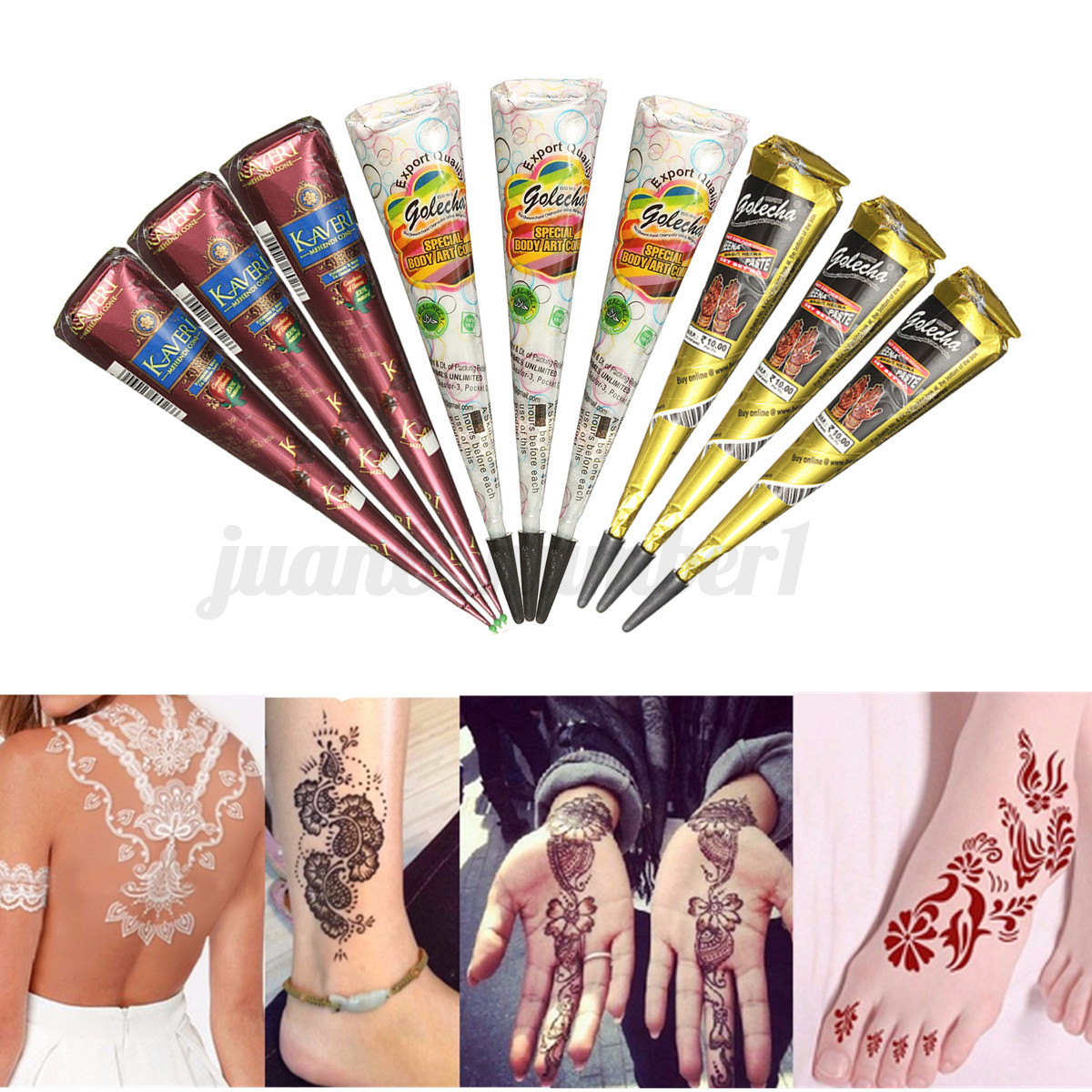 perfect temporary tattoo kit herbal henna mehandi cone perfect temporary tattoo kit herbal henna mehandi cone