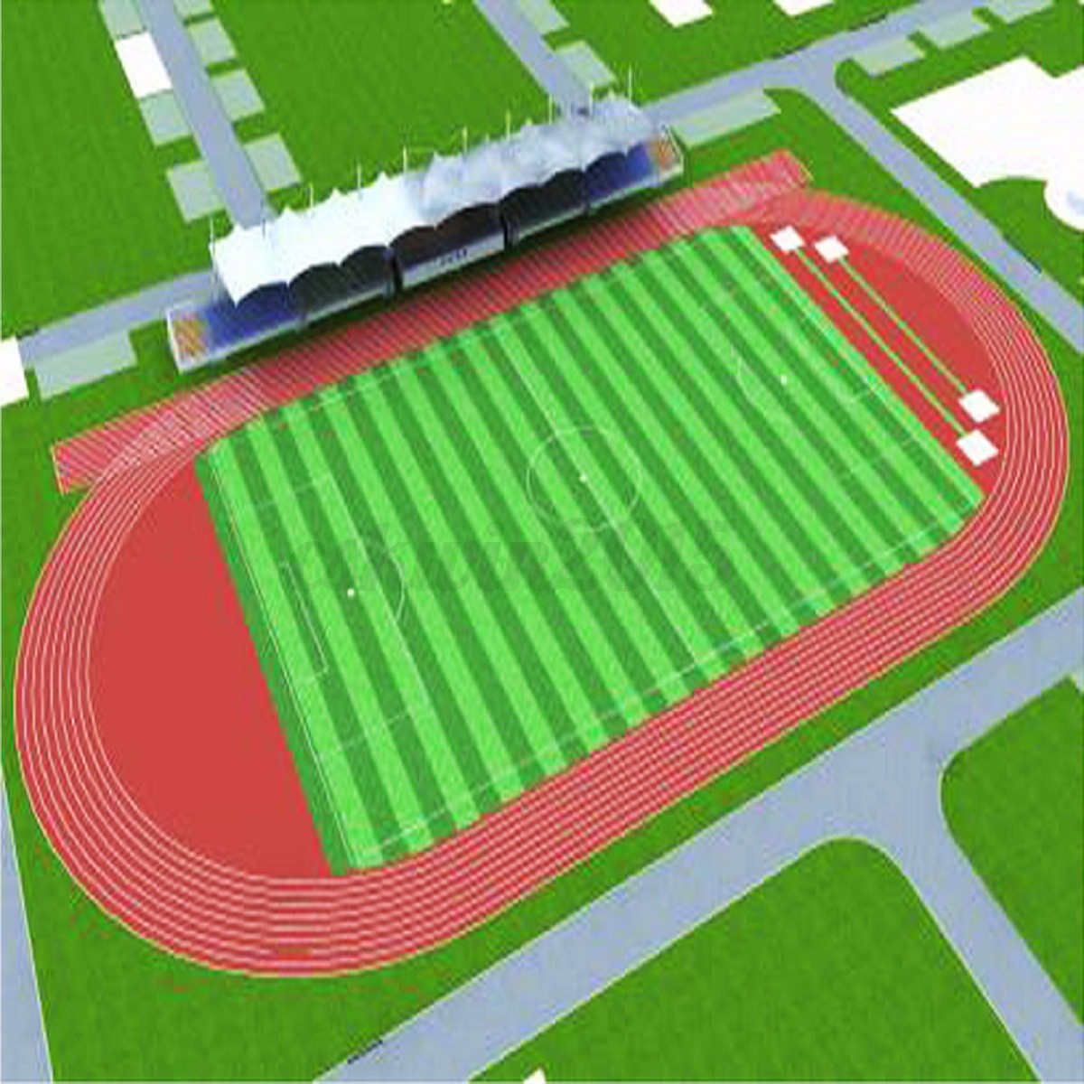 50x50cm Landscape Grass Mat Sand Table Model Adhesive 