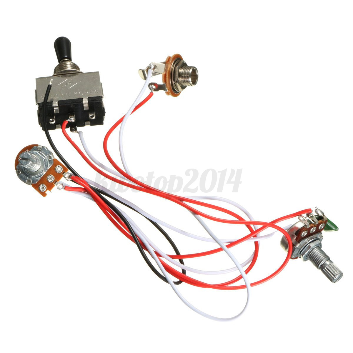 electric guitar wiring harness kit 3 way toggle switch 1