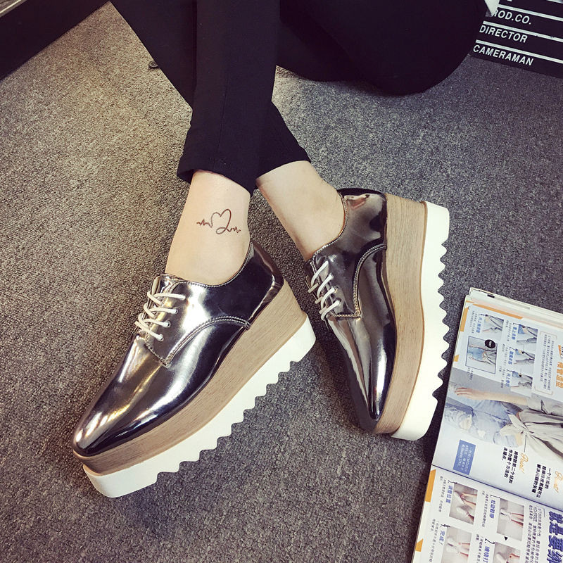 double platform sneakers
