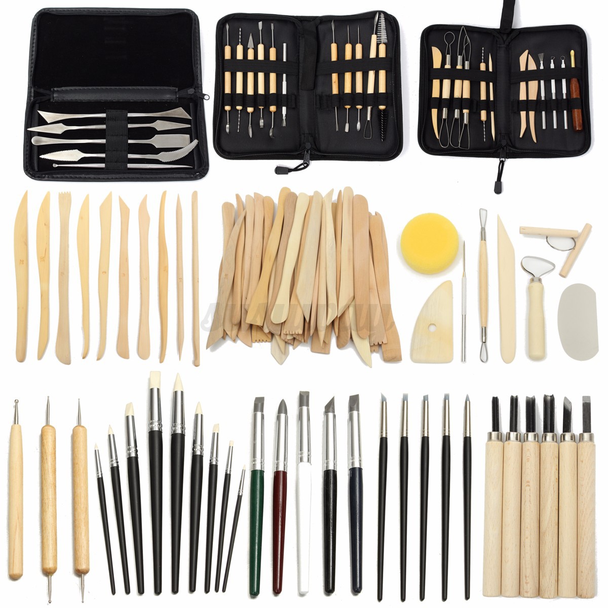 6pcs Wax Clay Soap Carvers Modelling Carving Sculpting Pottery Craft Tools Set