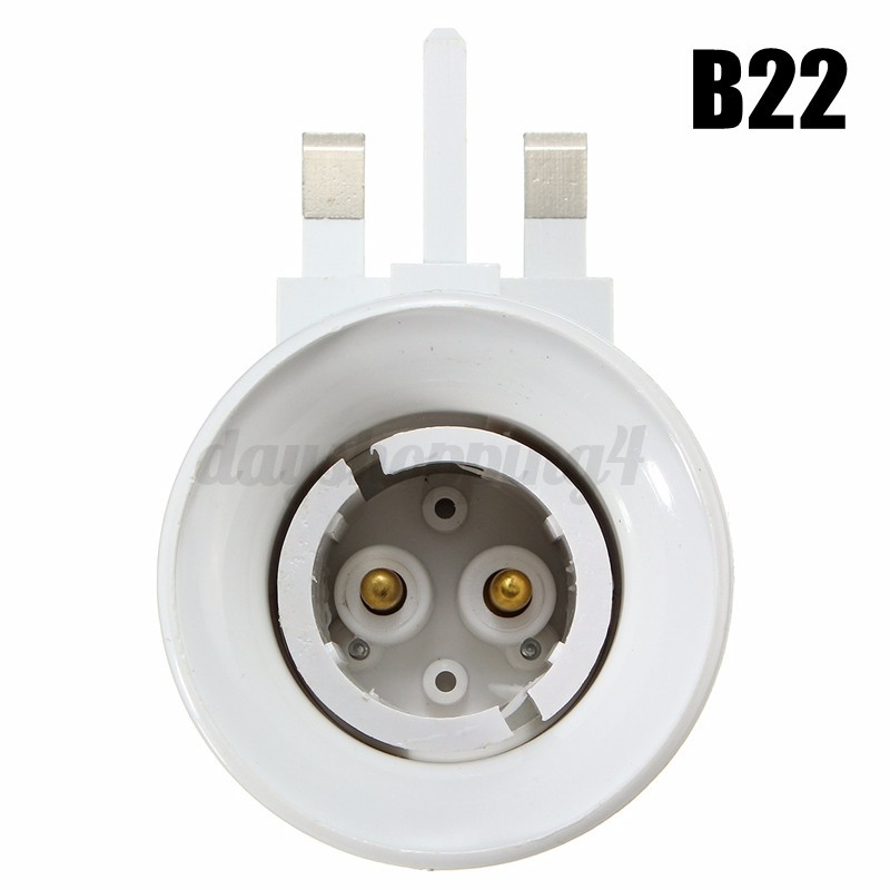 New Uk Ac Plug To E27 B22 Led Light Lamp Bulb Adapter Converter W New Uk Ac Plug To E27 B22 Led