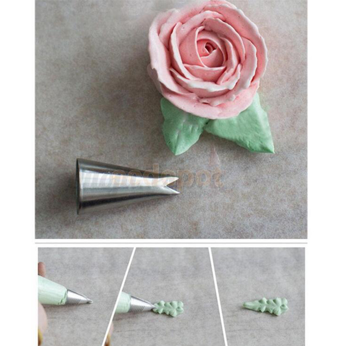 7PCS/Set Russian Leaf Shape Icing Piping Nozzles Pastry ...