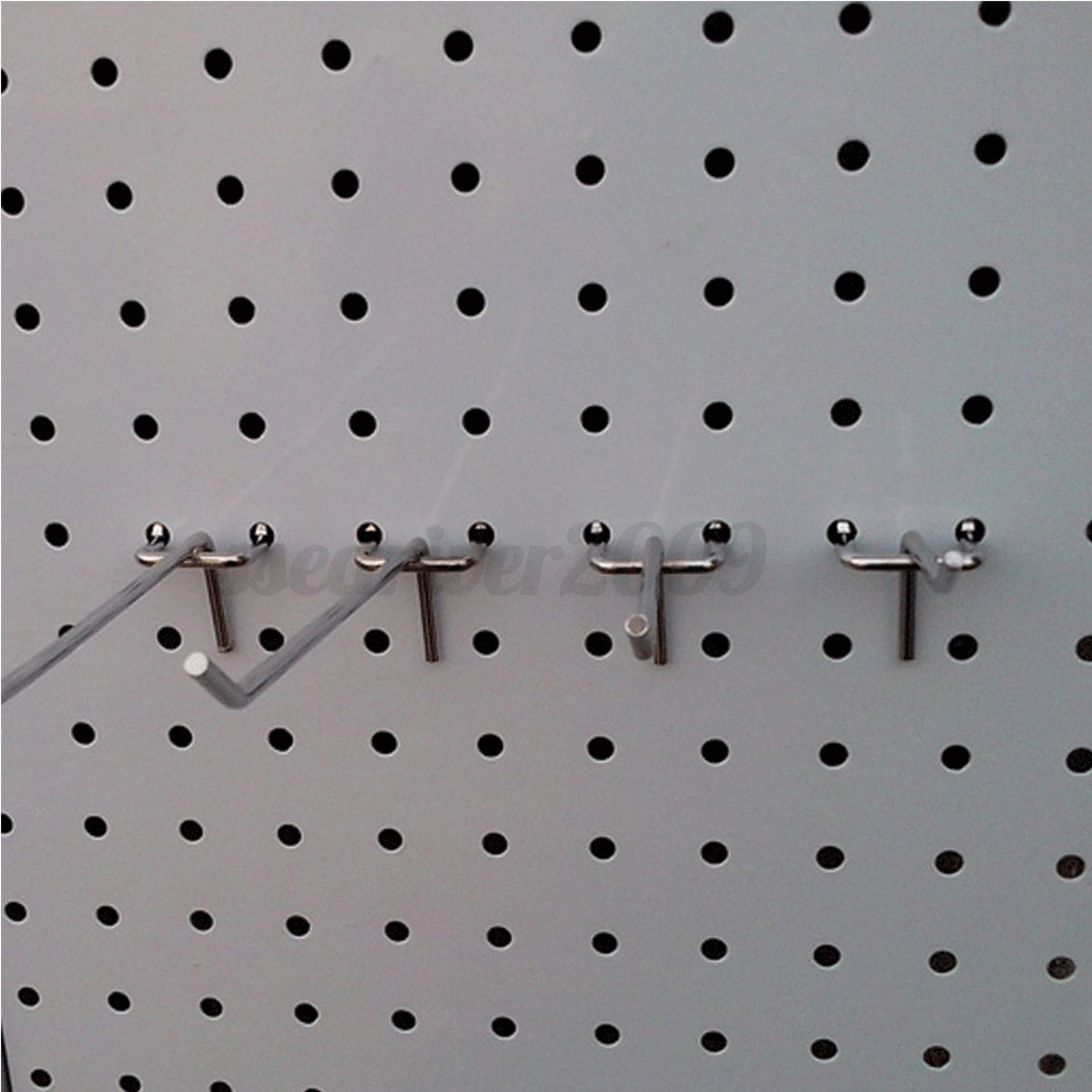 Steel Peg Board Hook Slotted Storage Panel Pegboard Organizing Display