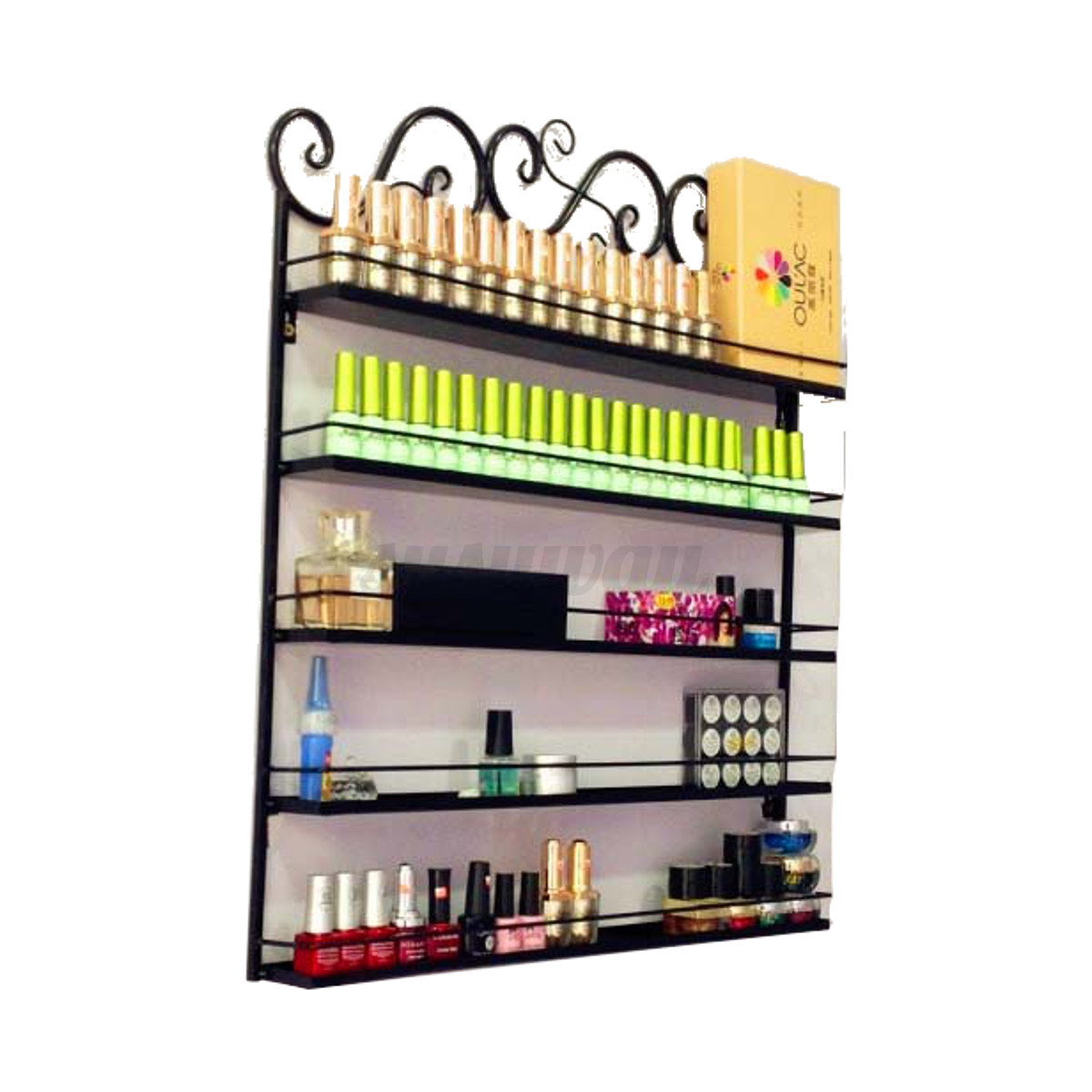 5 Tier Metal Nail Polish Organizer Display Rack Stand