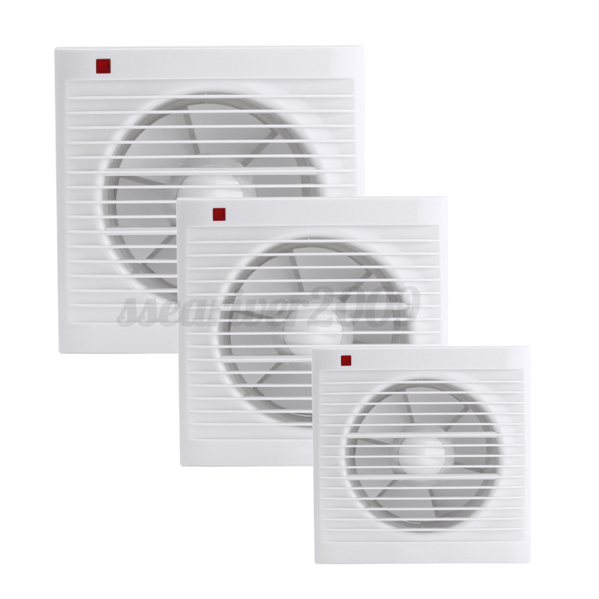 100/150/200mm Badlüfter Wand Ventilator Lüfter Wandlüfter Leise Bad ... 100/150/200mm Badlüfter Wand Ventilator Lüfter Wandlüfter Leise Bad ...