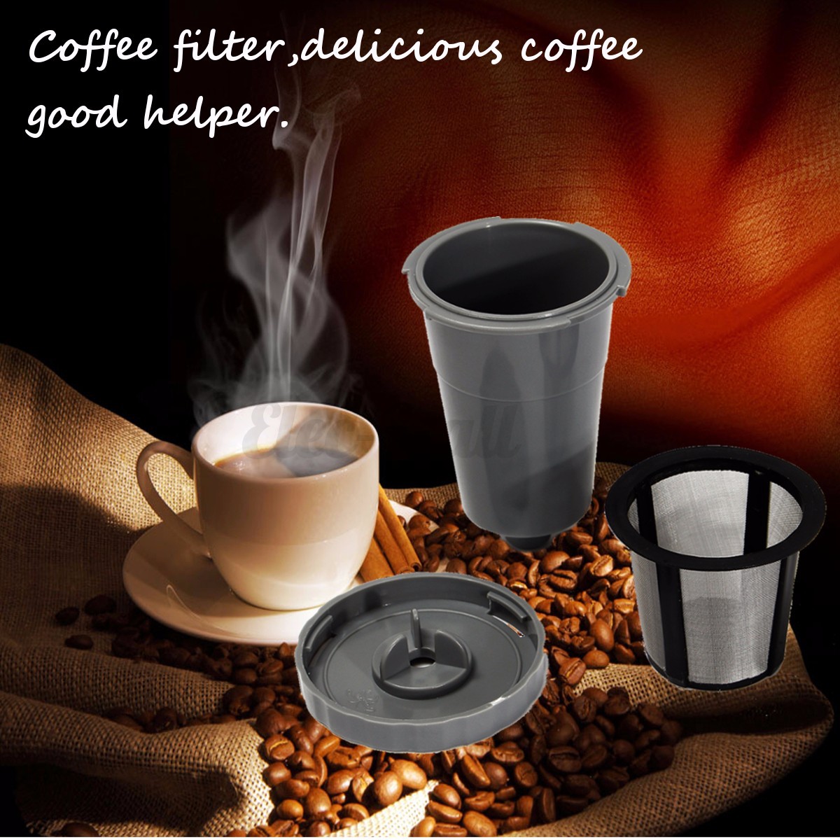 1-8 Pack K-Cup Reusable Coffee Filter Suit Refillable Holder For Keurig Machines eBay