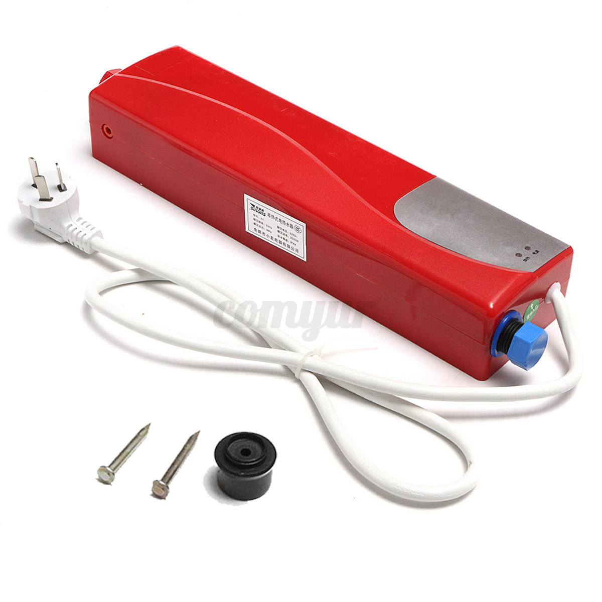 W Portable Tankless Electric Shower Instant Kitchen Bathroom Water Heater W Portable Tankless Electric Shower Instant Kitchen Bathroom Water Heater