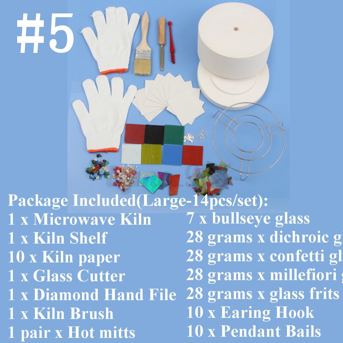 1 10 13 15pcs Set Small Large Microwave Kiln Kit Gl Fusing 1 10 13 15pcs Set Small Large Microwave