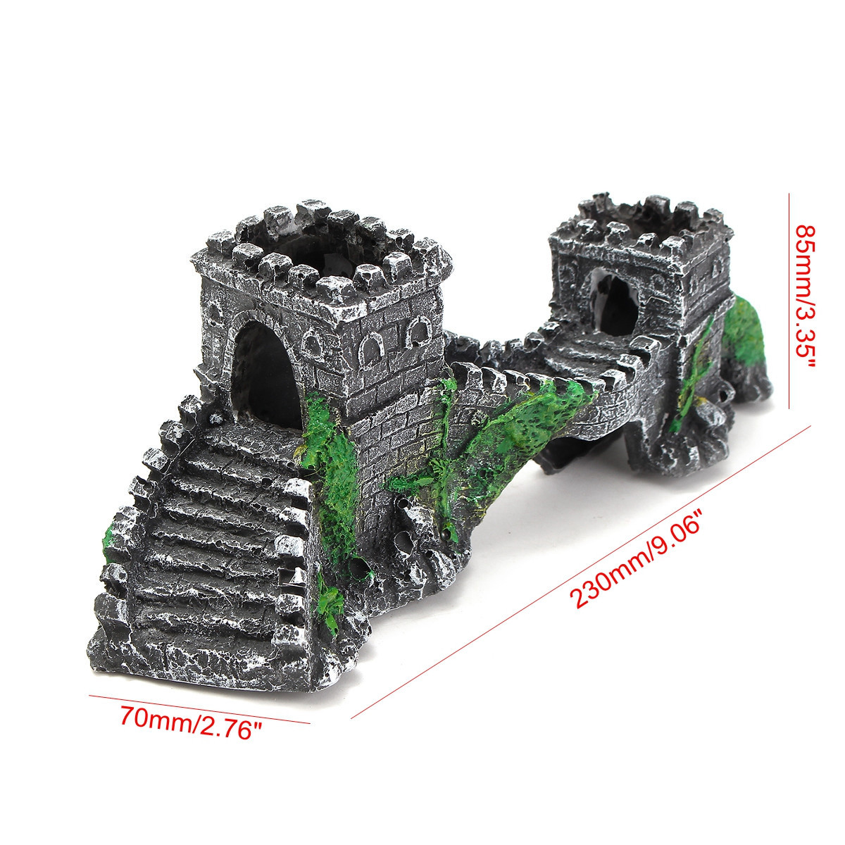 aquarium resin medieval castle tower house fish tank ornament aquarium resin medieval castle tower house fish tank ornament