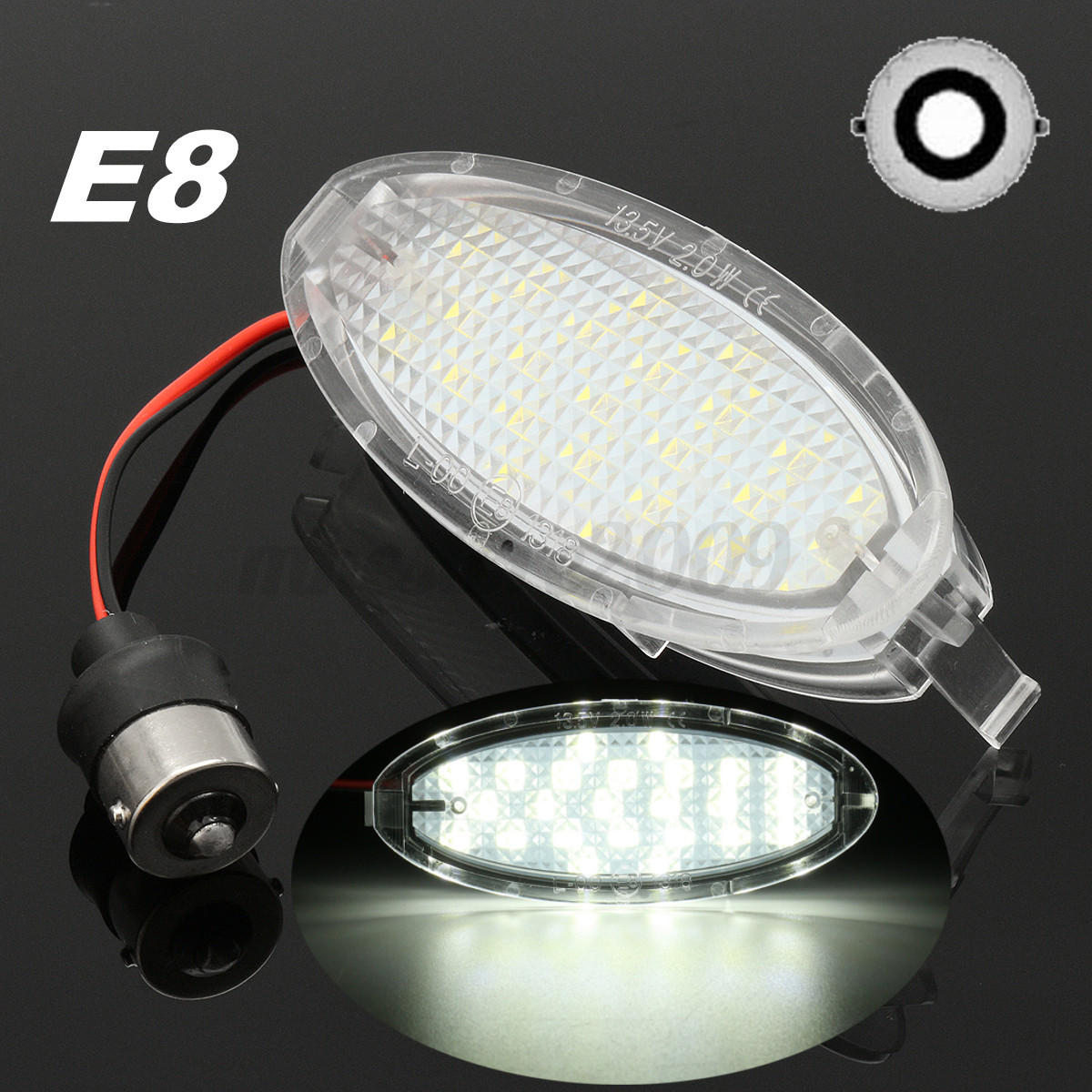 For Vauxhall Opel Astra F Corsa B Vectra 24LED License Number Plate Light Canbus