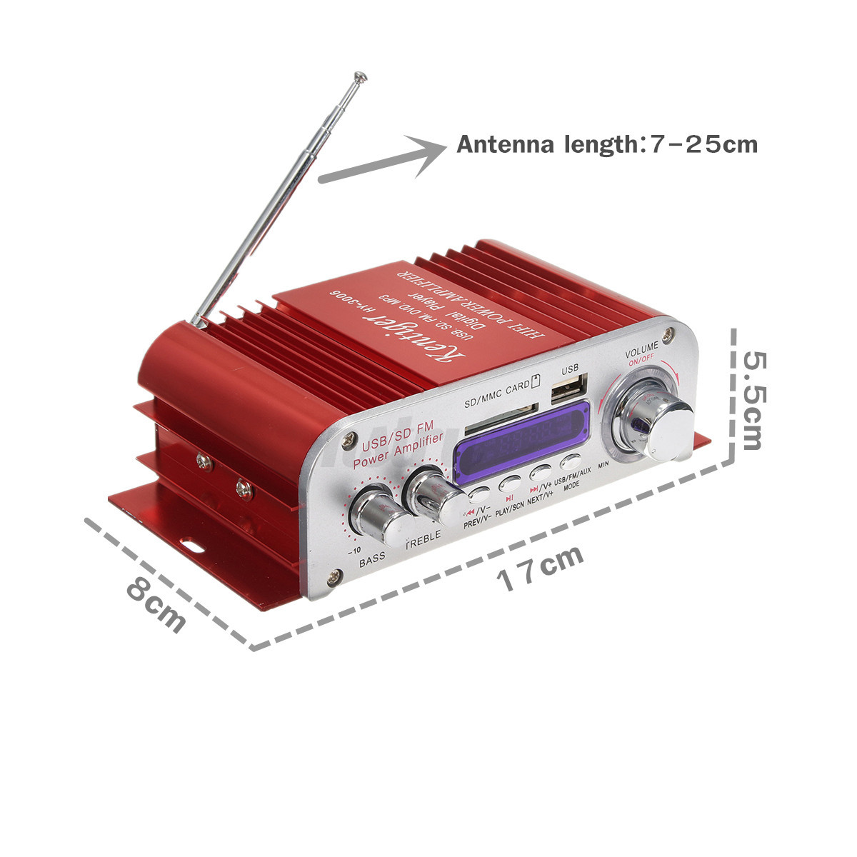 New Arrival Mini Hi Fi Audio Stereo Amplifier 12V 20W X2