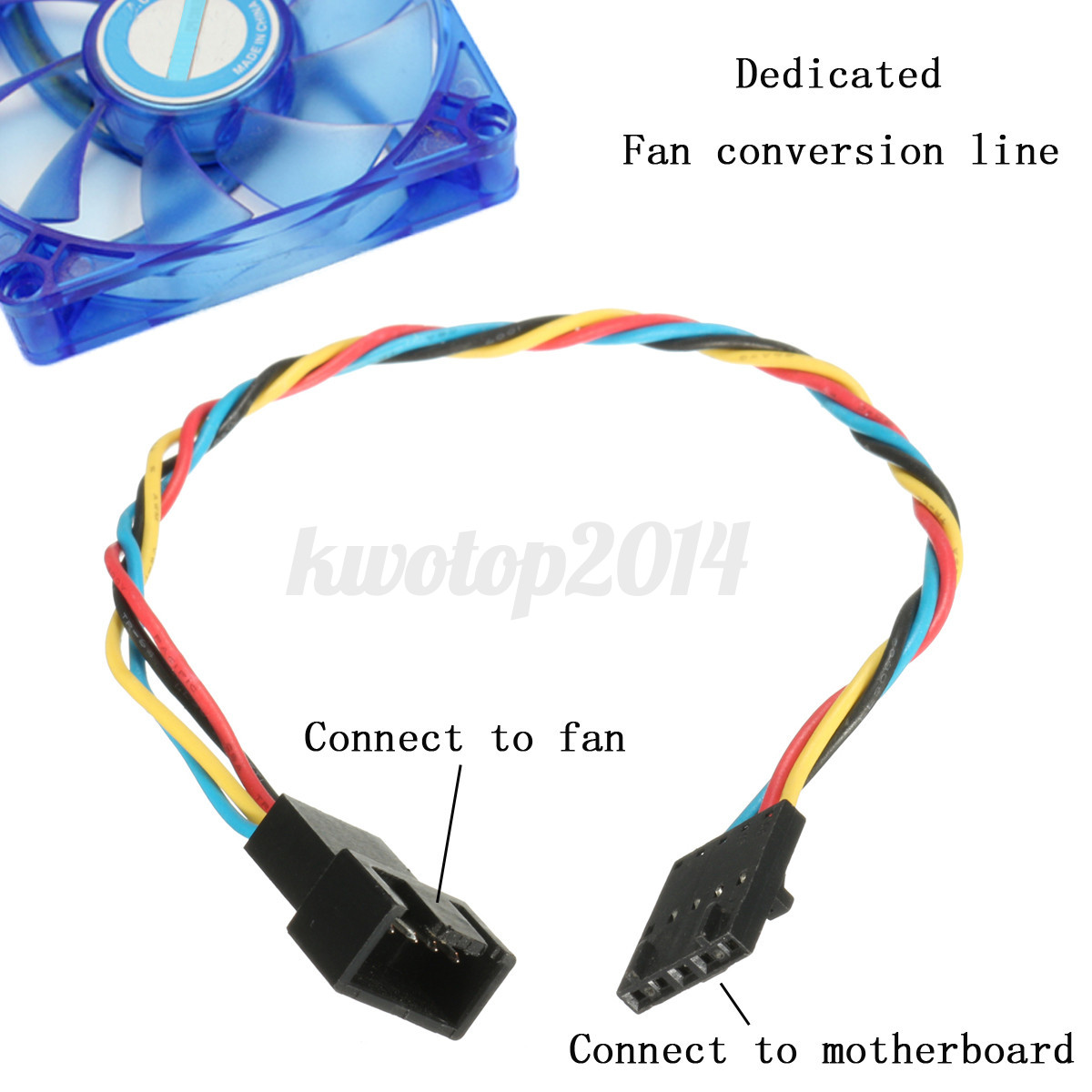 5 Pin Latch Dedicated Fan to 4 Pin Cable Adapter Interface ... wiring a 4 pin fan 