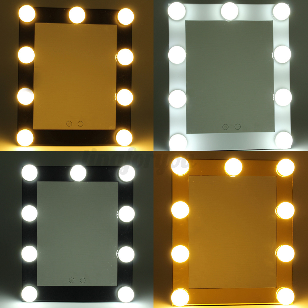 Vanity Lighted Hollywood Makeup Mirror with lights Dimmer Stage Beauty Touch eBay