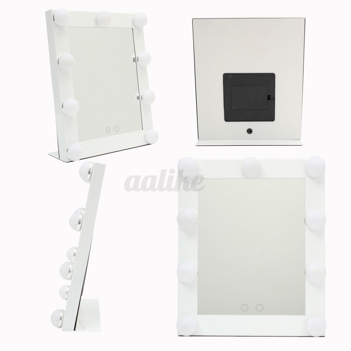 LED Vanity Lighted Hollywood Makeup Mirror with lights Dimmer Stage Beauty Touch