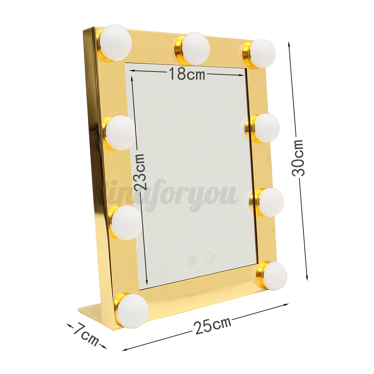 Vanity Lighted Hollywood Makeup Mirror with lights Dimmer Stage Beauty Touch eBay