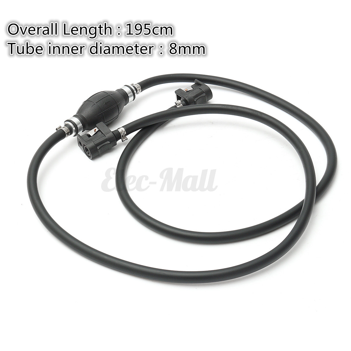 marine boat fuel line assembly 8mm 5 16\u0027\u0027 hose outboard primer bulb Boat Fuel Line Connector Cutaway detail image