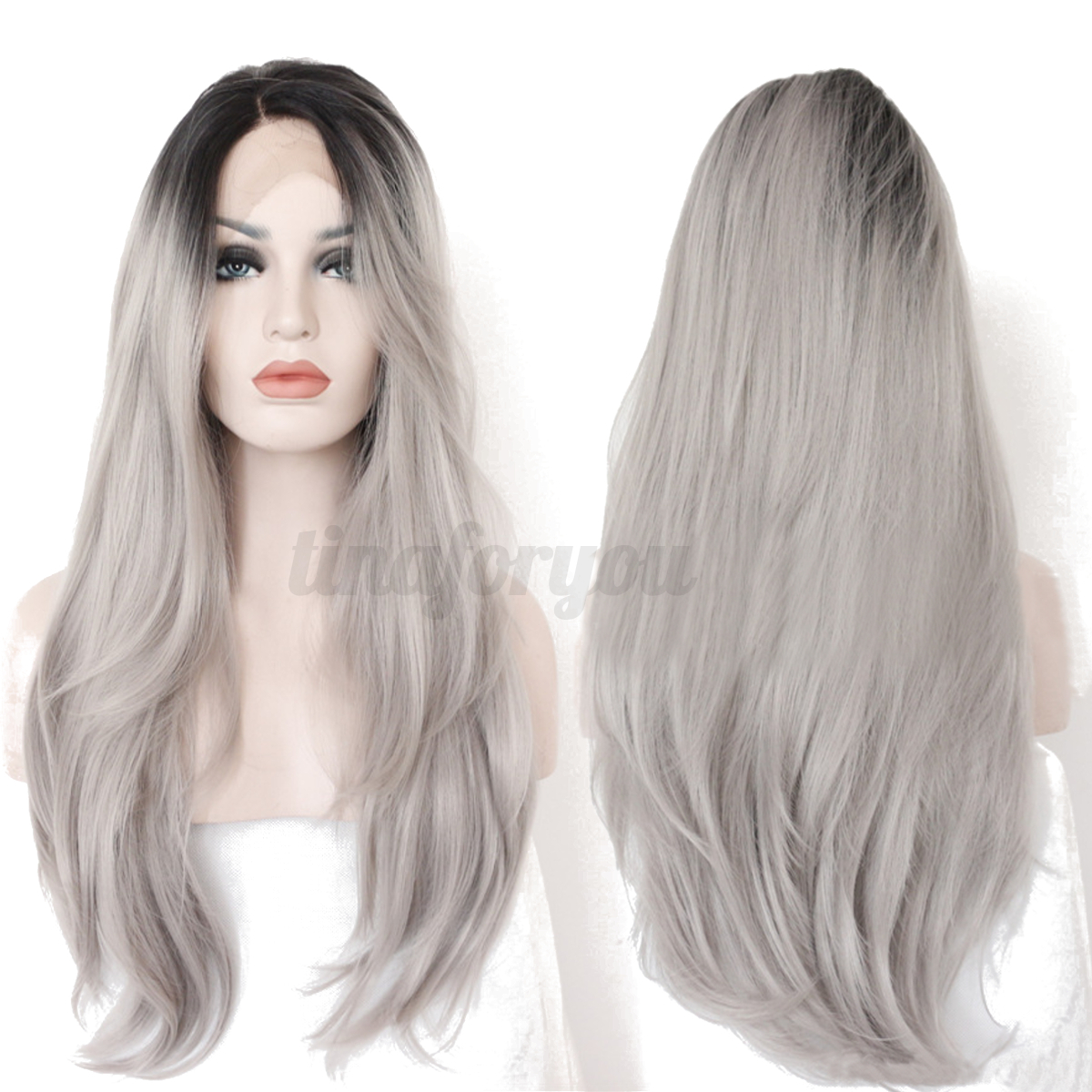 Womens Lady Long Hair Wig Curly Wavy Straight Cosplay Womens Lady Long Hair Wig Curly Wavy Straight Cosplay