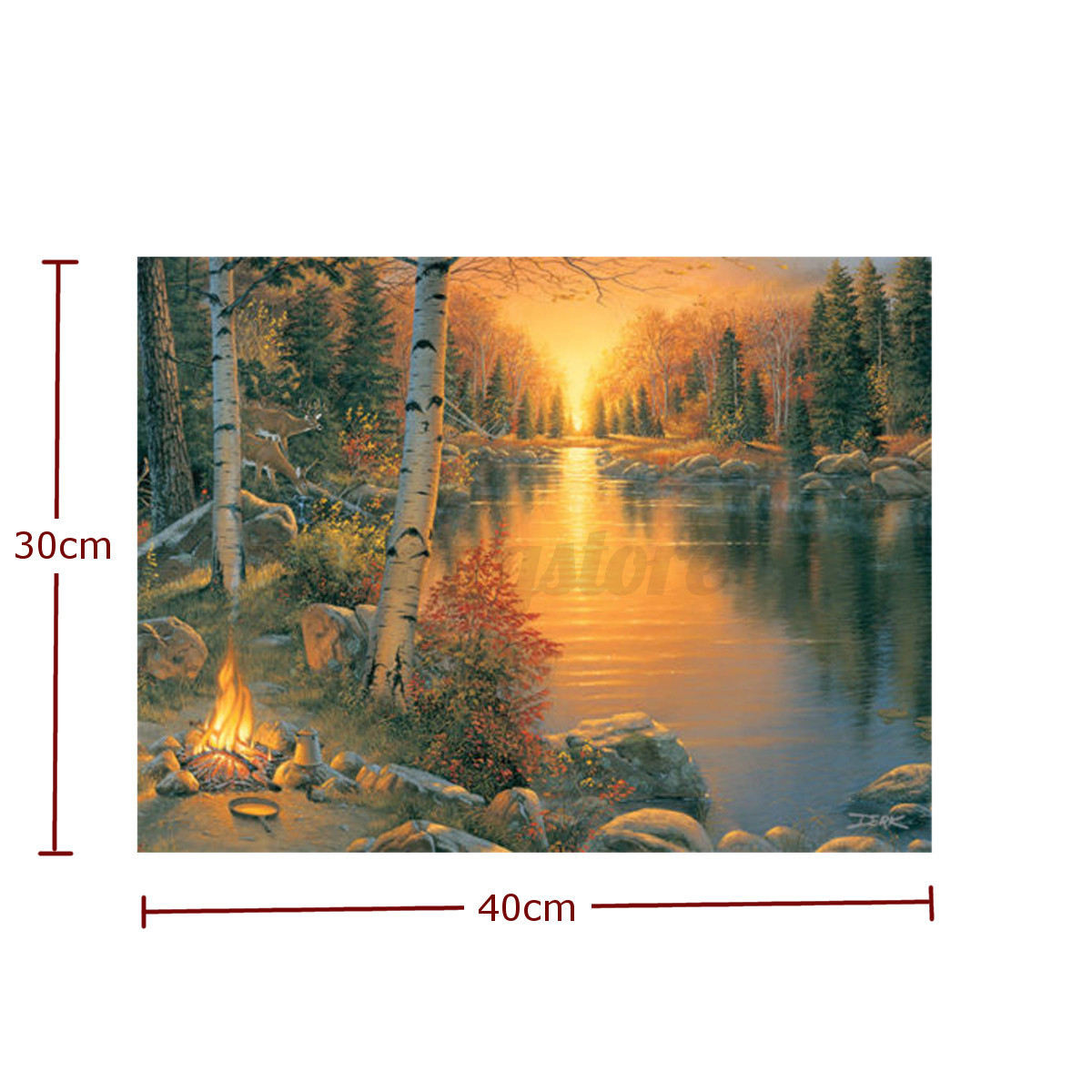 Light-up LED Lighted Christmas River Horses Wall Art Home Decor Canvas Picture eBay
