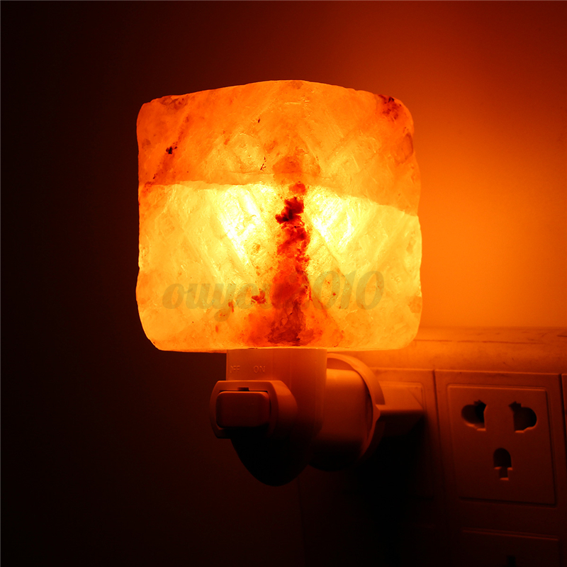 Natural Crystal Himalayan Glow Hand Carved Crystal Salt Lamp Wall Light 110-240V eBay