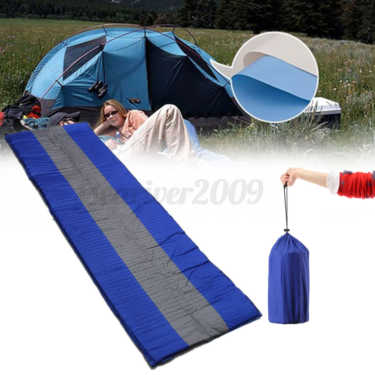 Self Inflating Mattress Mat Pad Tent Air Bed Camping ... Self Inflating Mattress Mat Pad Tent Air Bed Camping ...