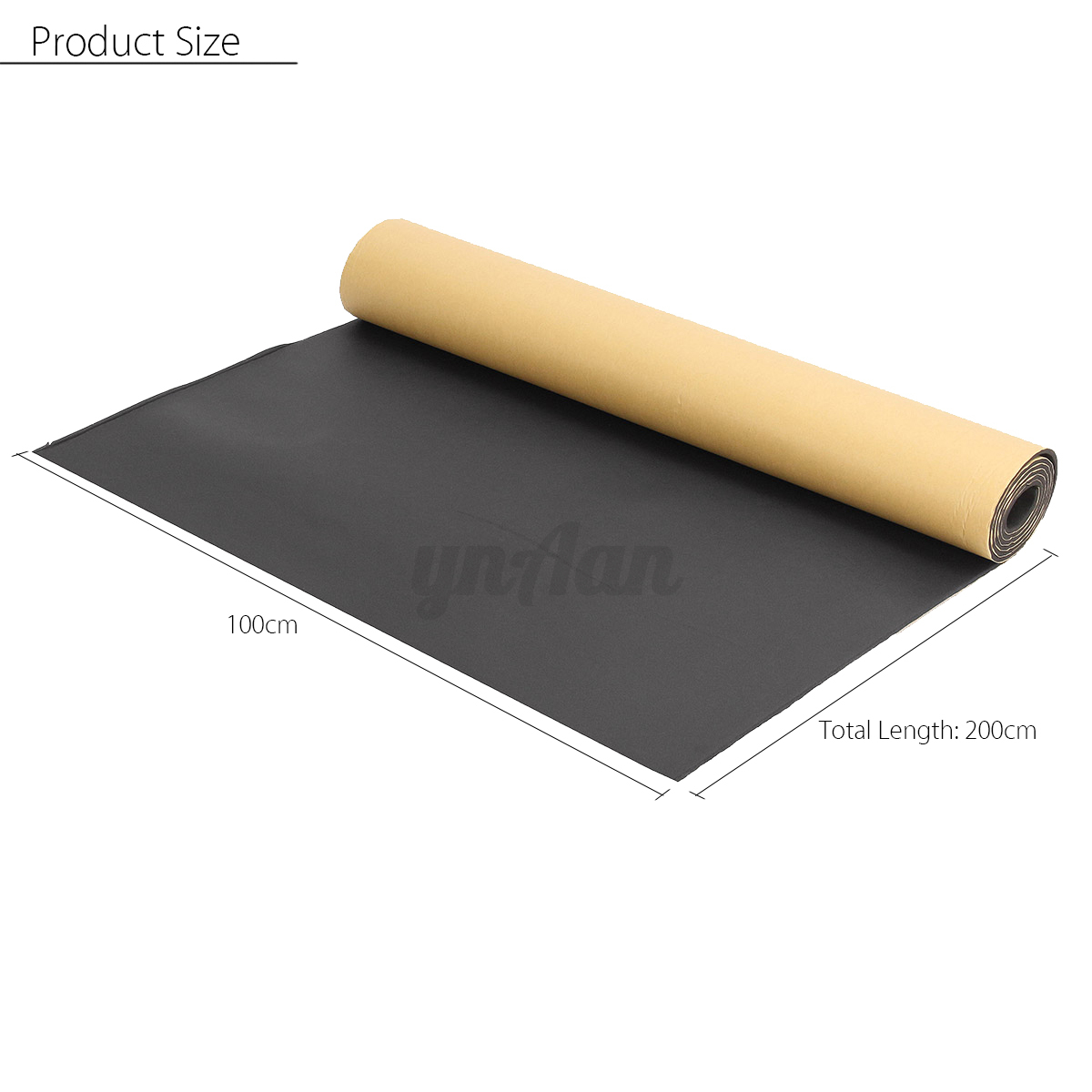 200X100CM 6MM PANNELLO SPUGNA FONOASSORBENTE ADESIVO INSONORIZZANTE AUTO `
