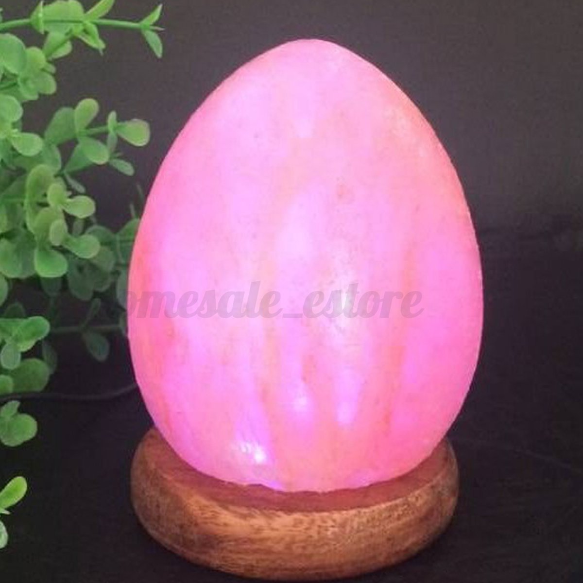 Himalayan Natural Salt Lamp Crystal Rock Carved Egg Shape USB Color Change Gifts eBay