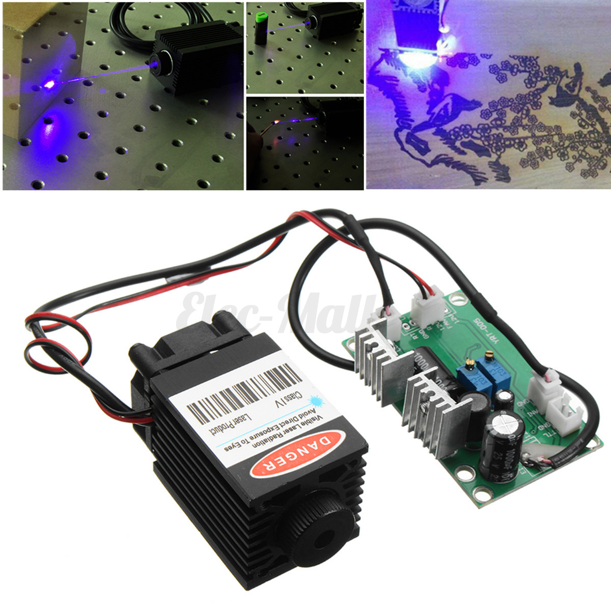 2-5W-2500mW-450nm-445nm-CNC-Wood-Blue-Laser-Module-With-TTL-Engraver-Machine