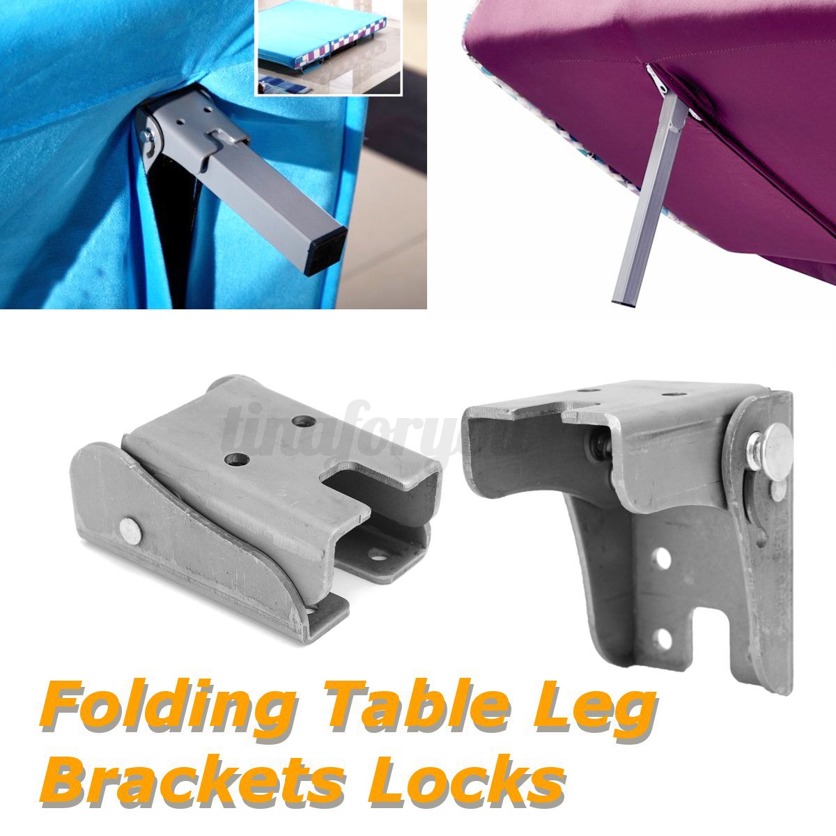 Details About 1 2 4pcs Diy Folding Table Leg Bracket Fittings Self Lock Foldable Feet Hinges