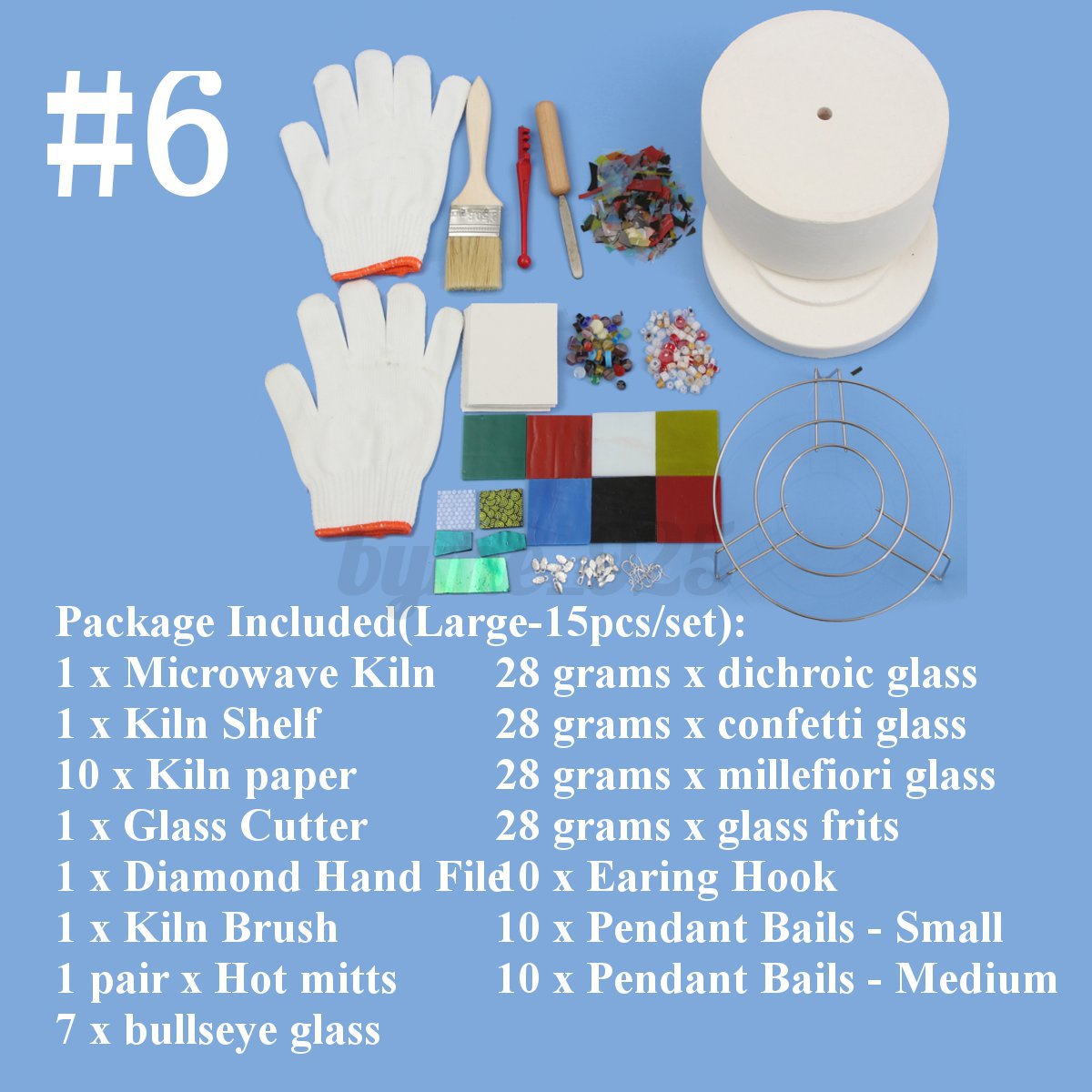 1 10 13 15pcs Set Small Large Microwave Kiln Kit Gl Fusing 1 10 13 15pcs Set Small Large Microwave