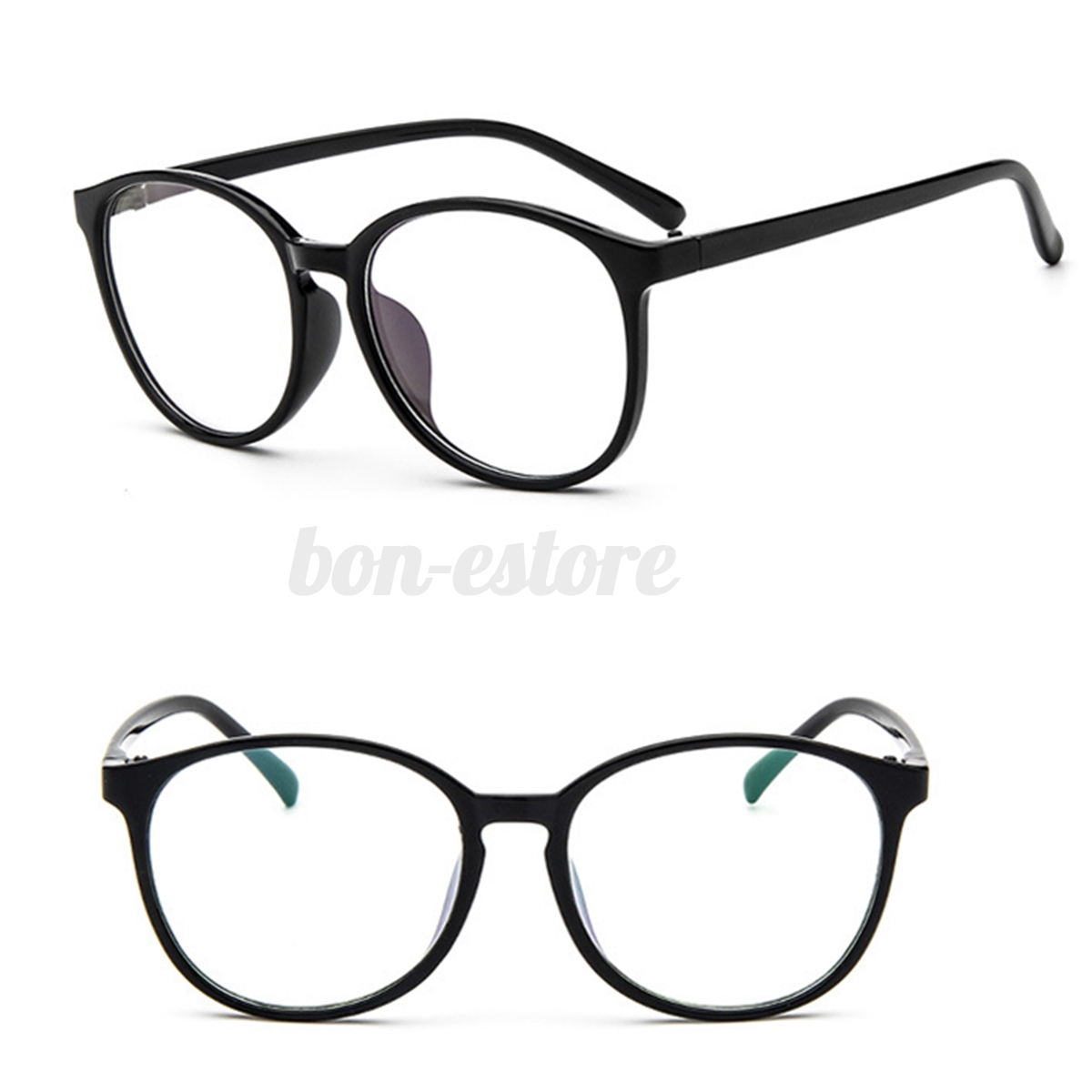 Fashion Eyeglasses Men Women Clear Plain Lens Large Oval ...