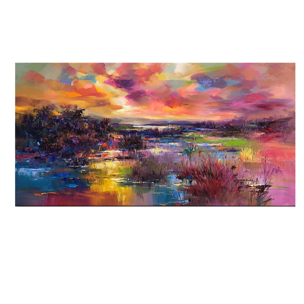 unframed flowers modern art canvas oil painting picture print home