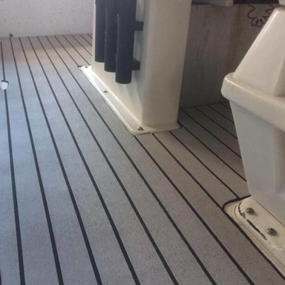 240x5.8cm Bodenbelag Fußboden Teak Flooring Mats Pad Yacht Boot