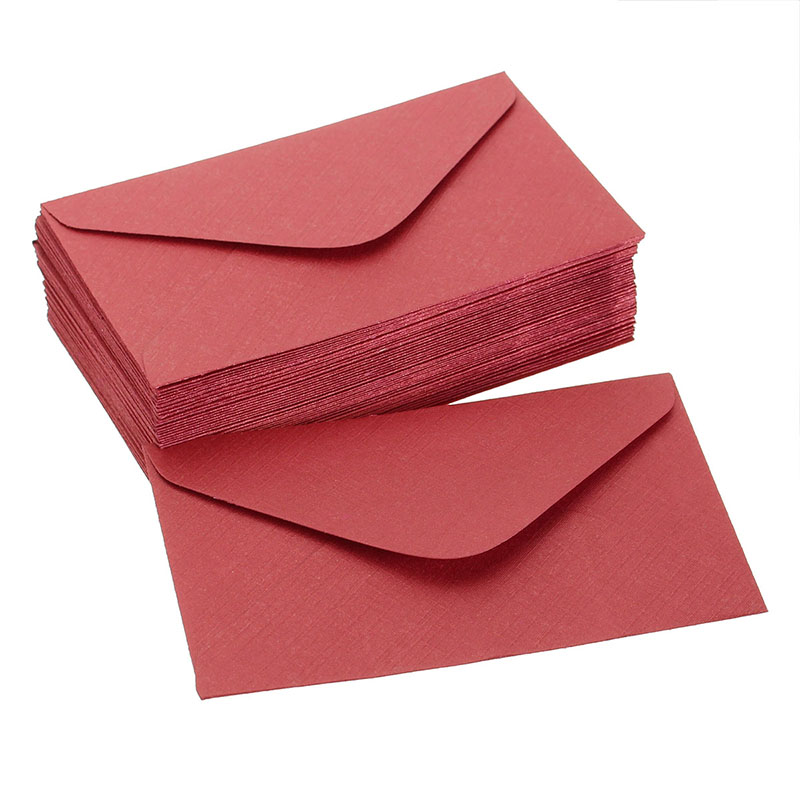 50pcs retro colored blank mini paper envelopes wedding invitation