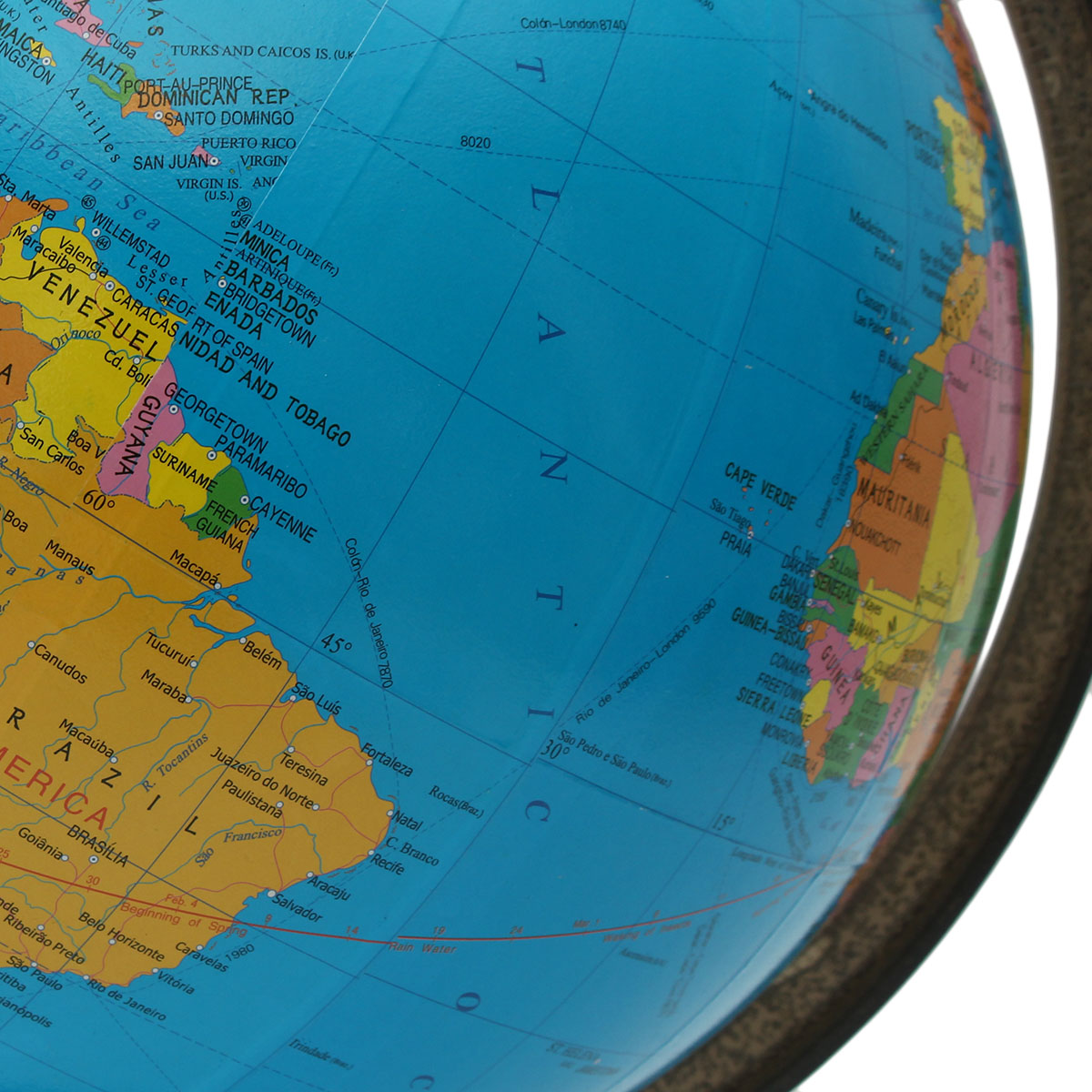 32cm Rotating World Earth Globe Atlas Map Geography Education Toy Desktop Decor