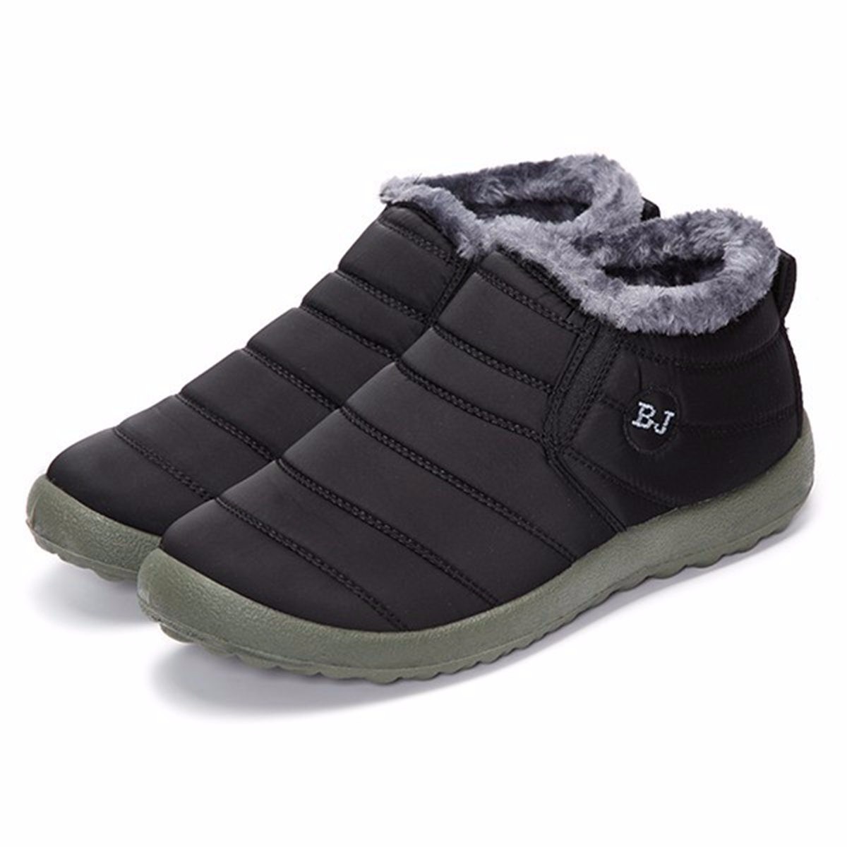 flat slip on ankle boots