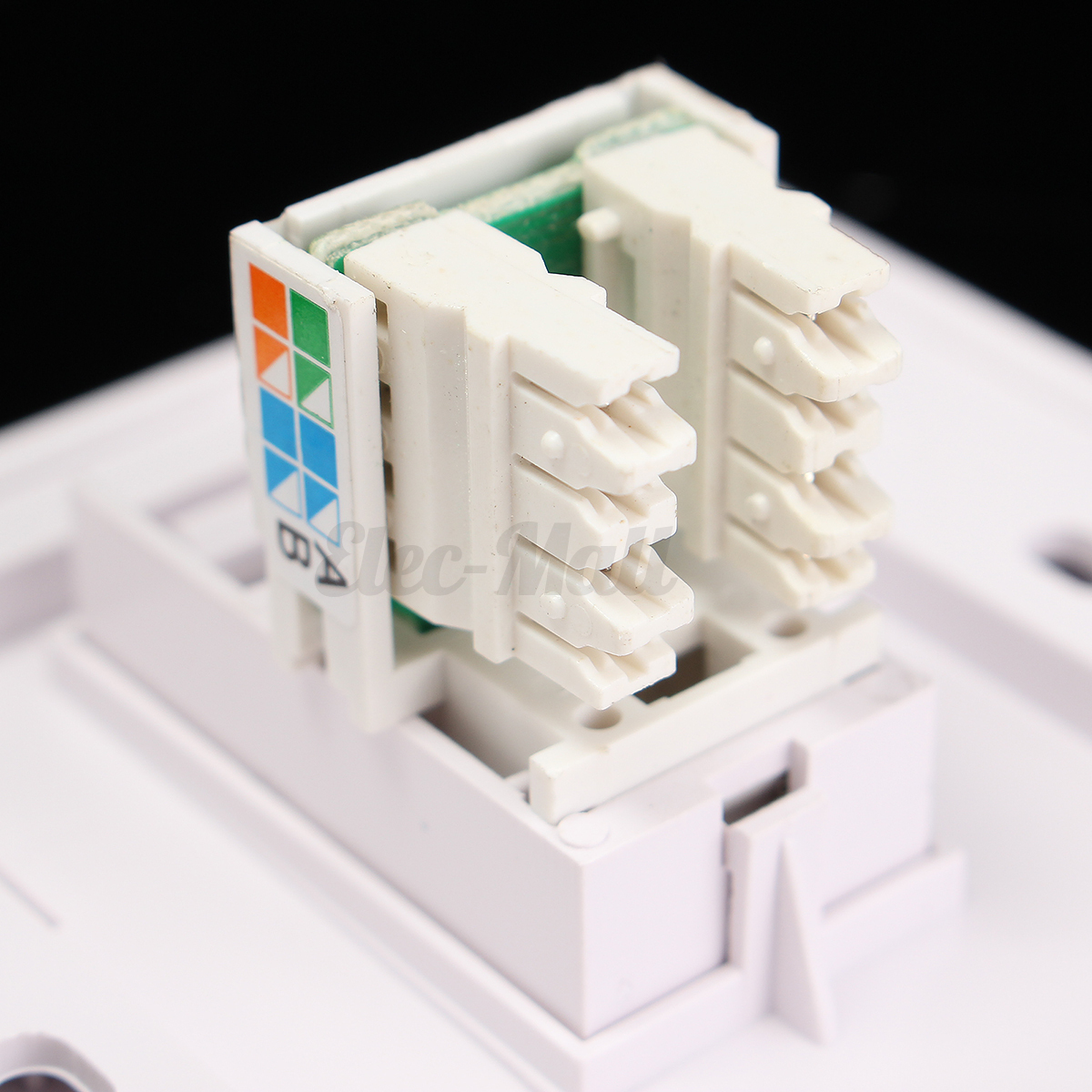 package how works delivery Single Plate Ethernet Port Wall Socket Cat5e 1 Face RJ45