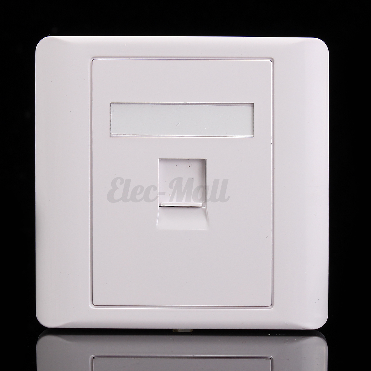 works package how delivery Ethernet Single Wall RJ45 Plate 1 Face Socket Port Cat5e