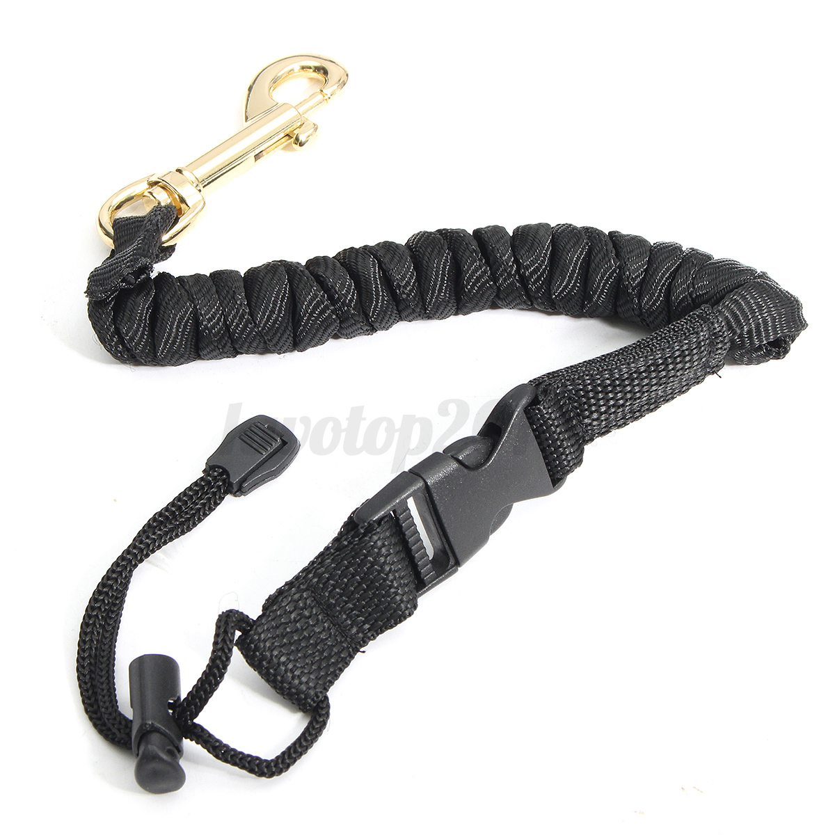 Elastic Coiled Paddle Leash Tie Rope Bungee Fishing Safe 