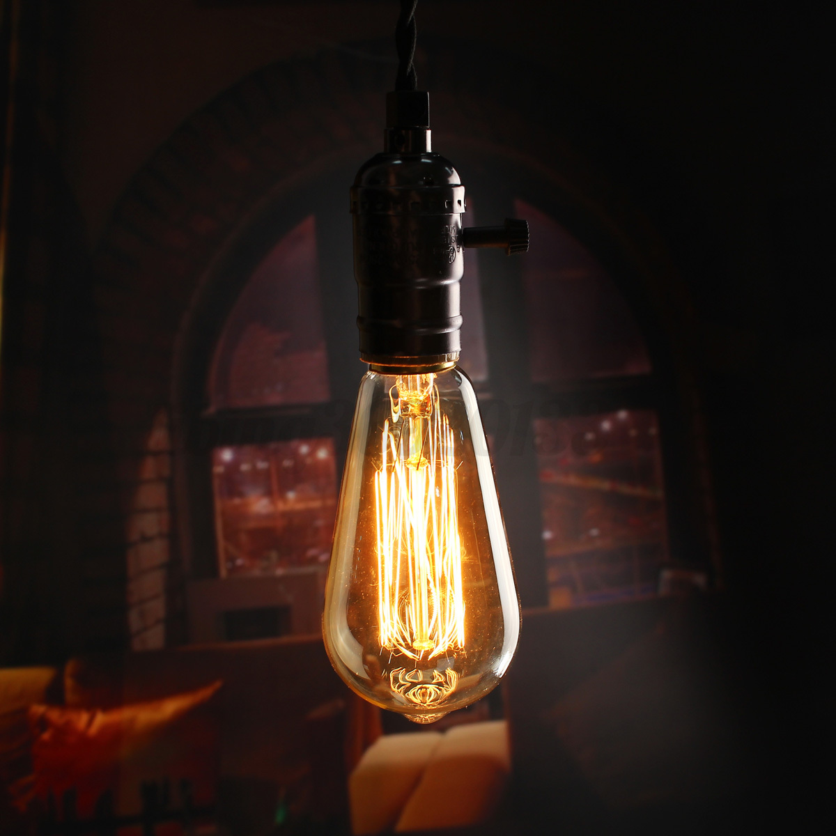 E27 Metall Vintage Industrial Hängeleuchte Deckenlampe